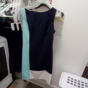 Lauren Ralph Lauren blue color block dress